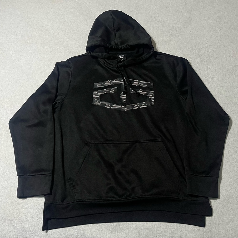 Tapout Hoodie Mens Medium Polyester‎ Black Hooded Logo